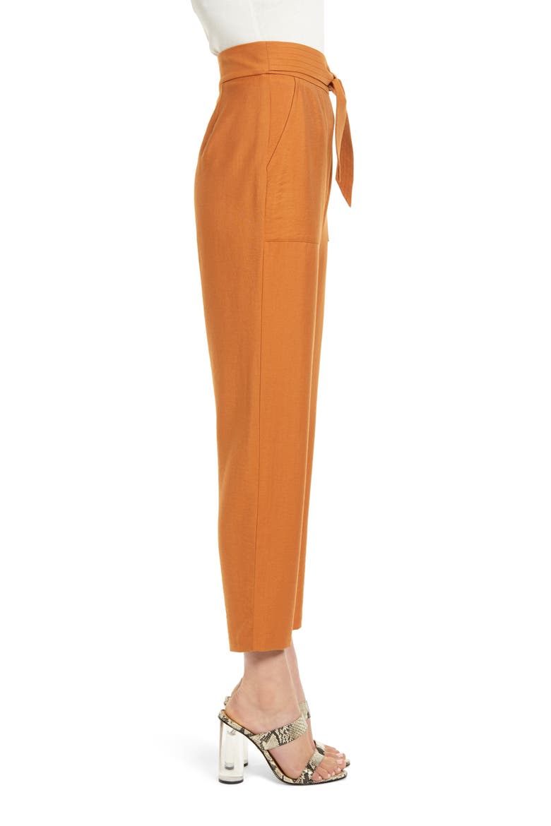 Tie Waist Utility Pants, Alternate, color, TAN ADOBE