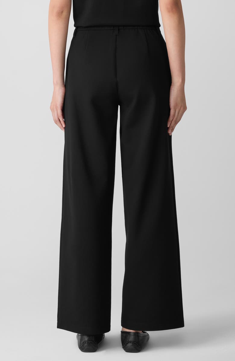 Eileen Fisher High Waist Wide Leg Pants, Alternate, color, Black