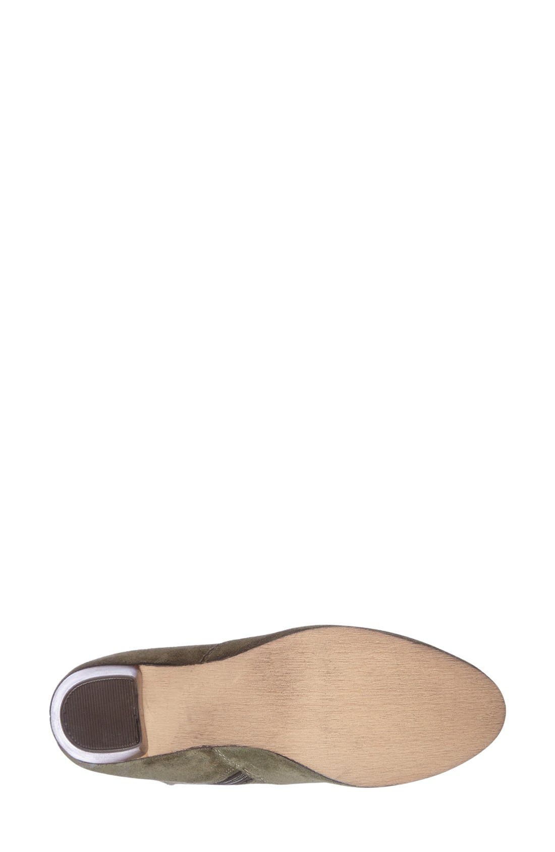 'Peridot' Bootie (Women), Alternate, color, OLIVE SUEDE