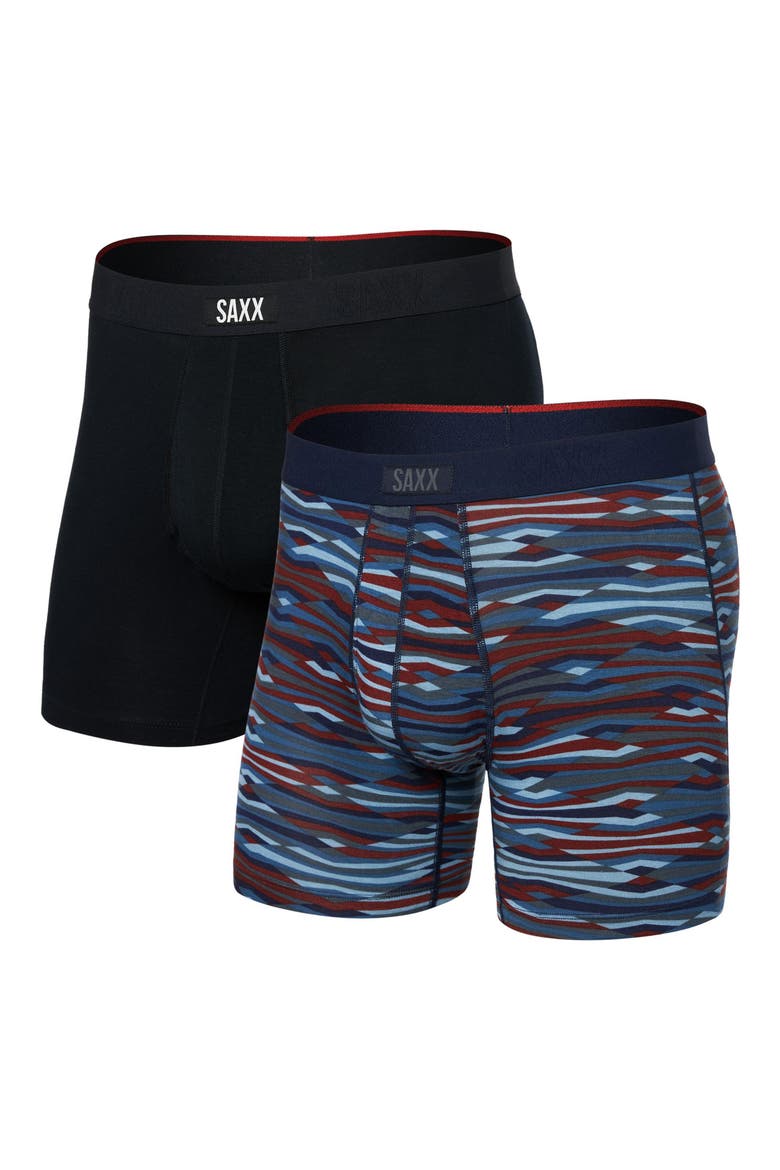 Assorted 2-Pack Vibe Xtra Soft Comfort Boxer Briefs, Main, color, ROUGH TERRAIN/BLACK