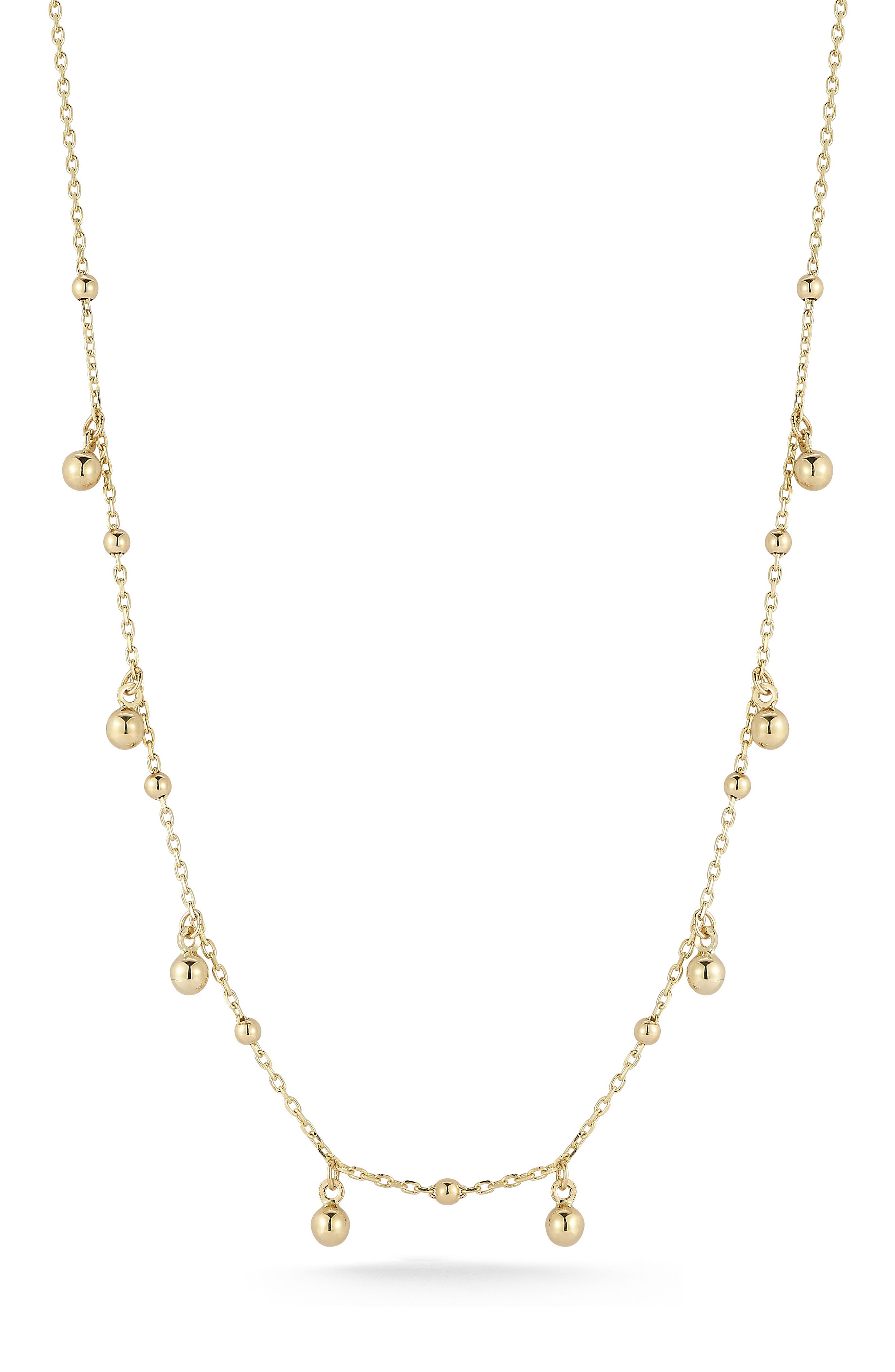 Ember Fine Jewelry 14K Gold Ball Charm Necklace