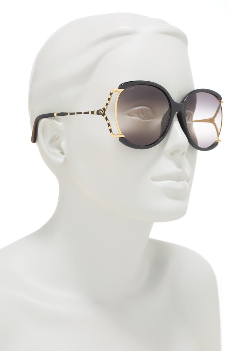 Gucci 60mm Round Sunglasses, Alternate, color,