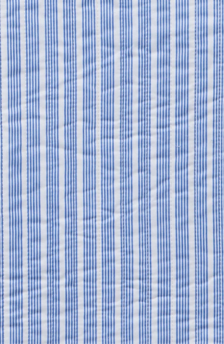 Woven & Weft Stripe Quilt & Sham Set, Alternate, color, Blue