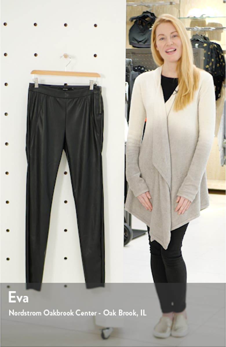 Sevena Faux Leather Stretch Leggings, sales video thumbnail