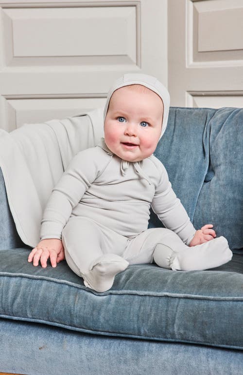 Noggiwear Side Ruffle Footie In Pale Blue