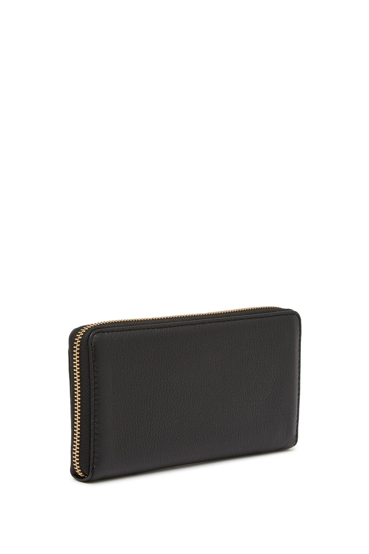 Marc Jacobs Leather Vertical Zip-Around Wallet, Alternate, color, 