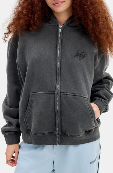 Script Full Zip Hoodie