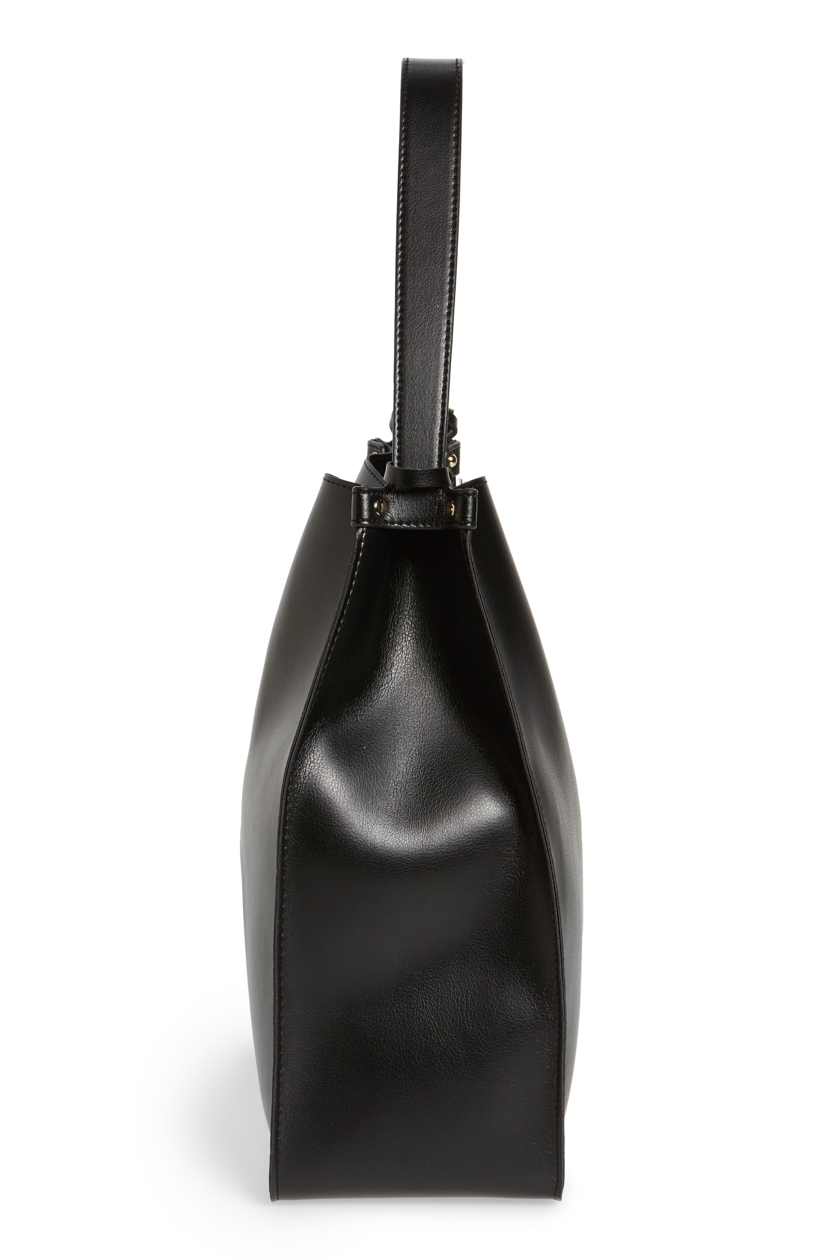Sole Society Karlie Faux Leather Bucket Bag, Alternate, color, 