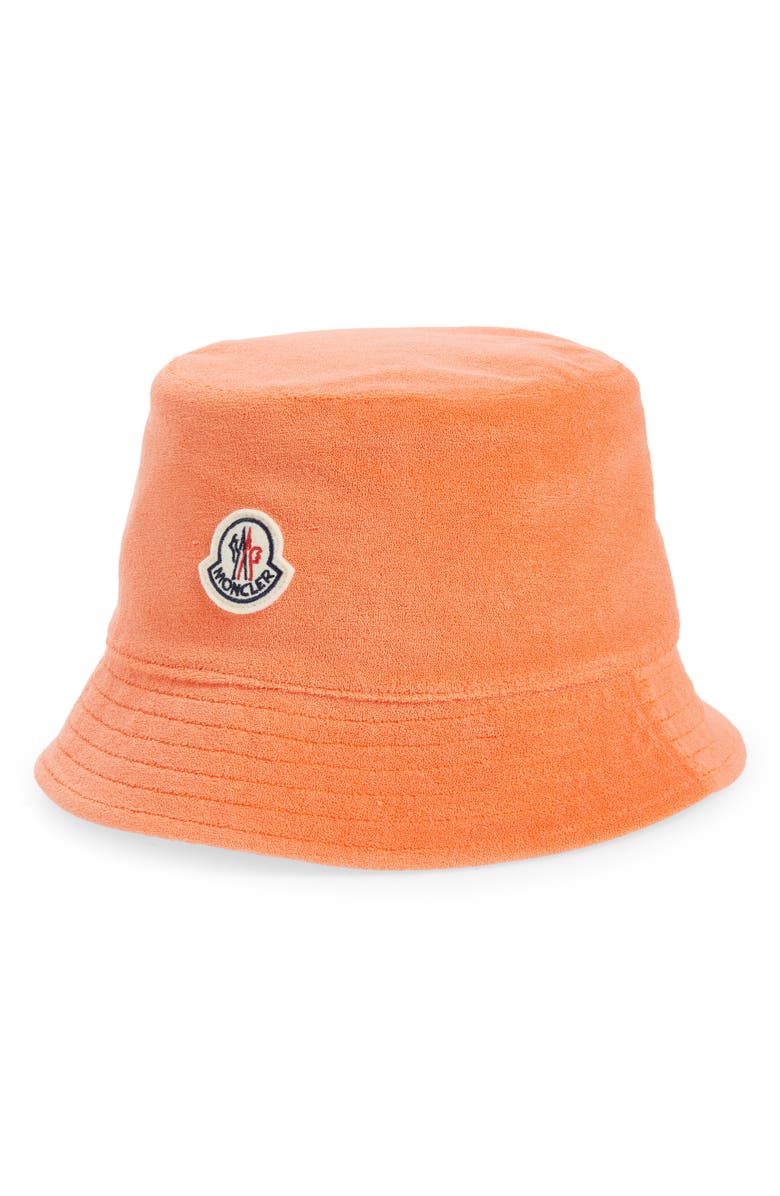 Moncler Tema 3 Cotton Terry Cloth Bucket Hat, Main, color, 