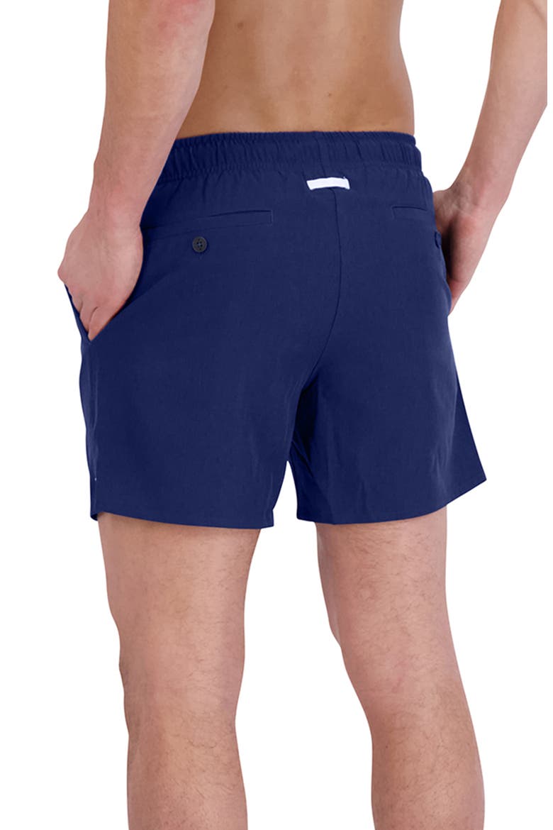 StretchTex Volley Swim Shorts, Alternate, color, GOODLIFE NAVY