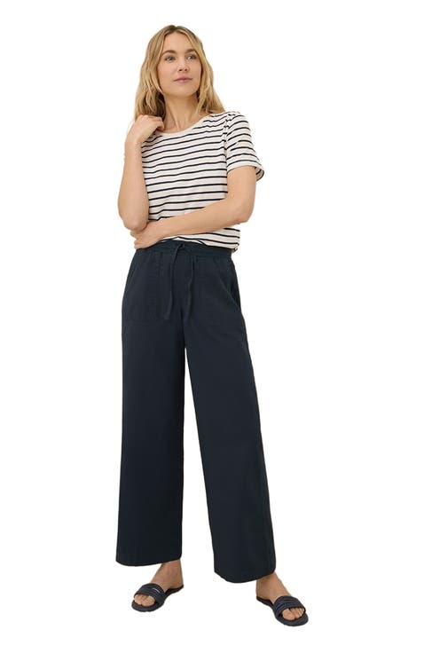 Organic Cotton Monterey Poplin Wide Leg