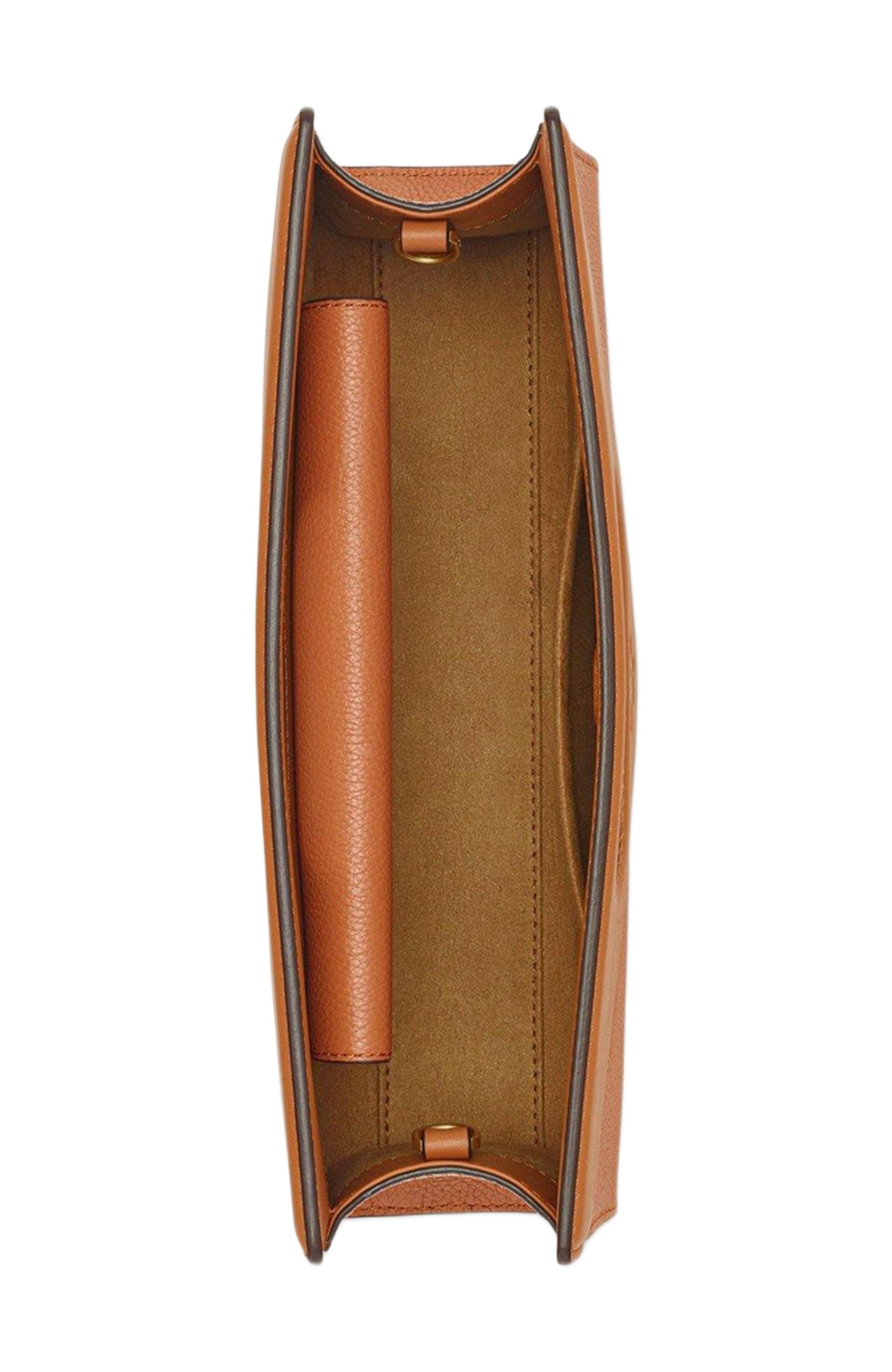 MCM Diamond Tote in Embossed Leather, Alternate, color, Cognac