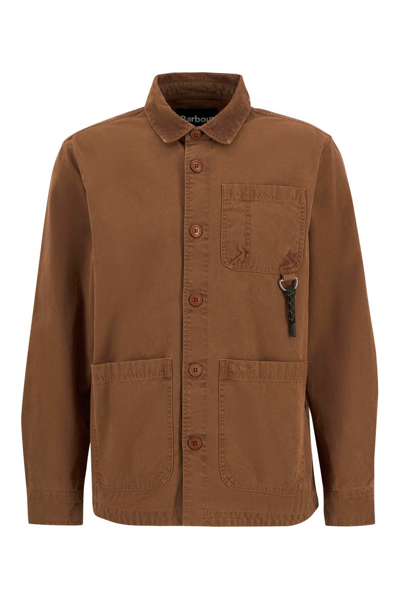 Bowland Cotton Canvas Chore Coat, Alternate, color, UMBER