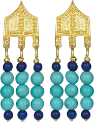Ottoman Hands Riva Bead Drop Earrings