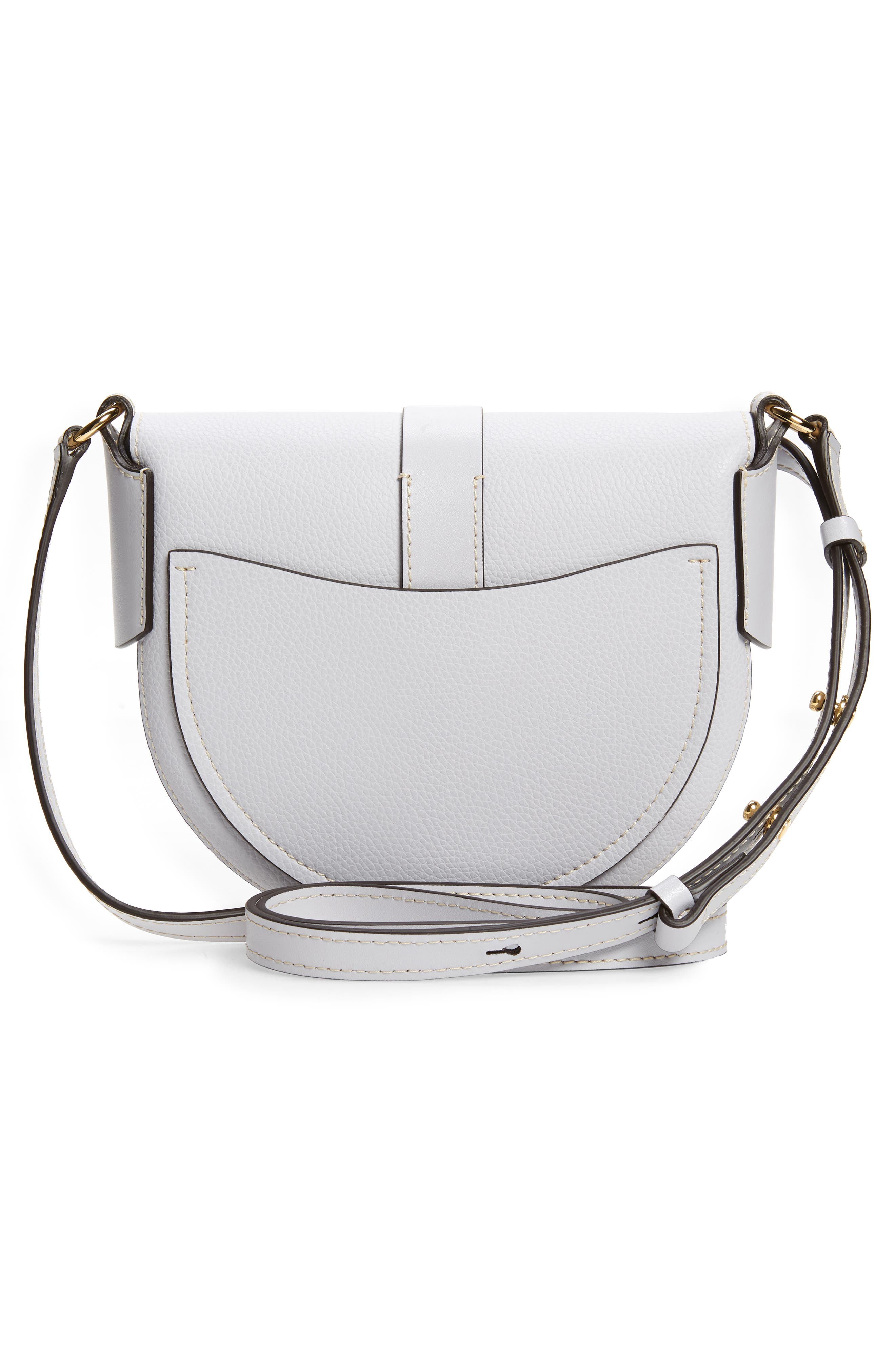 Chloé Darryl Leather Crossbody Saddle Bag, Alternate, color, 