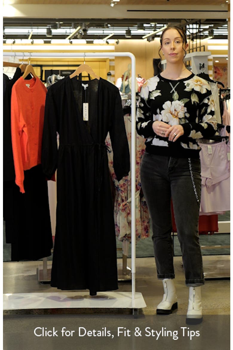 Lauren Long Sleeve Linen Wrap Dress video