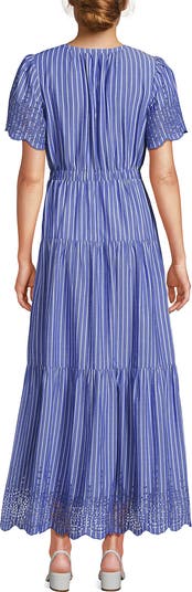 blu pepper white dress Strut & Bolt Eyelet Strapless Midi Dress for Women in Tiffany Blue at Glik's , M