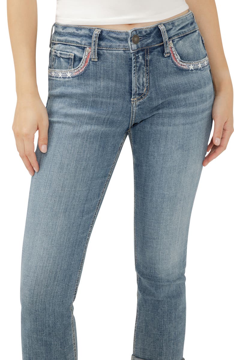 Silver Jeans Co. Elyse Capri Jeans, Alternate, color, Freedom