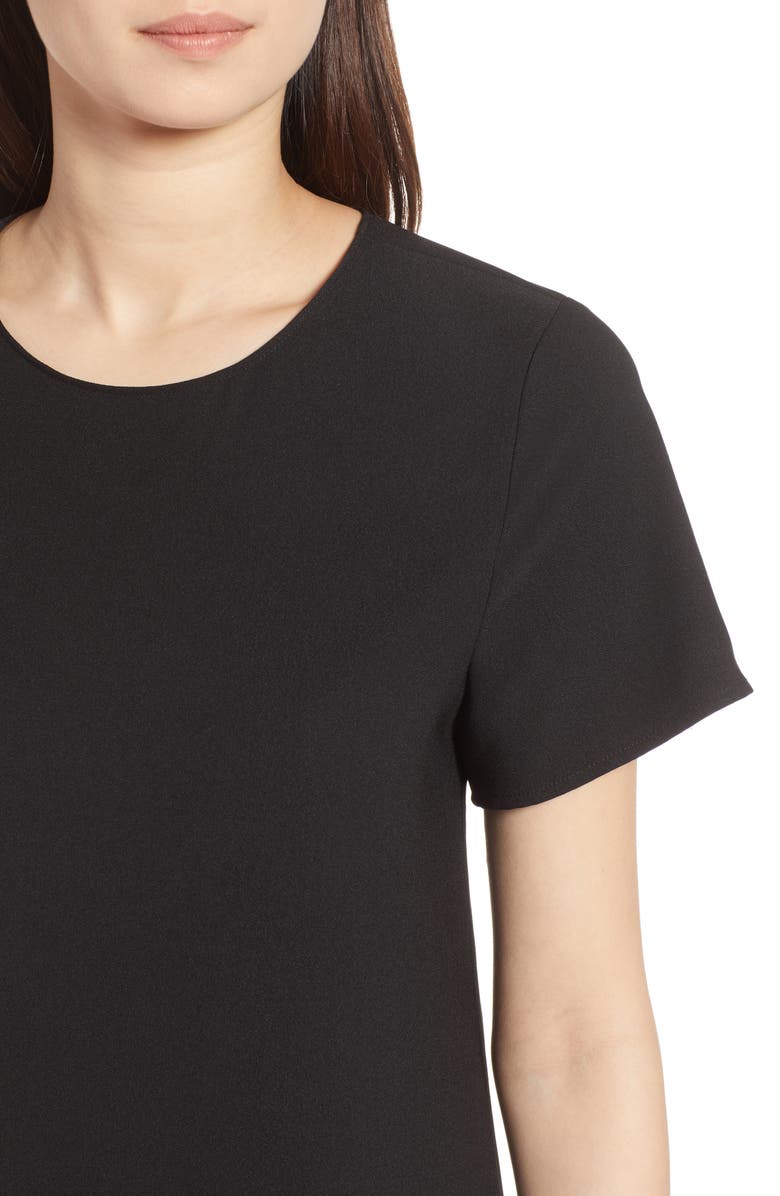 Halogen<sup>®</sup> Short Sleeve Ruffle Hem Dress, Alternate, color,