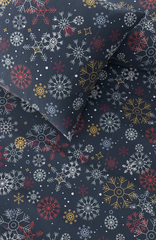 Woven & Weft Turkish Cotton Windowpane Printed Flannel Sheet Set