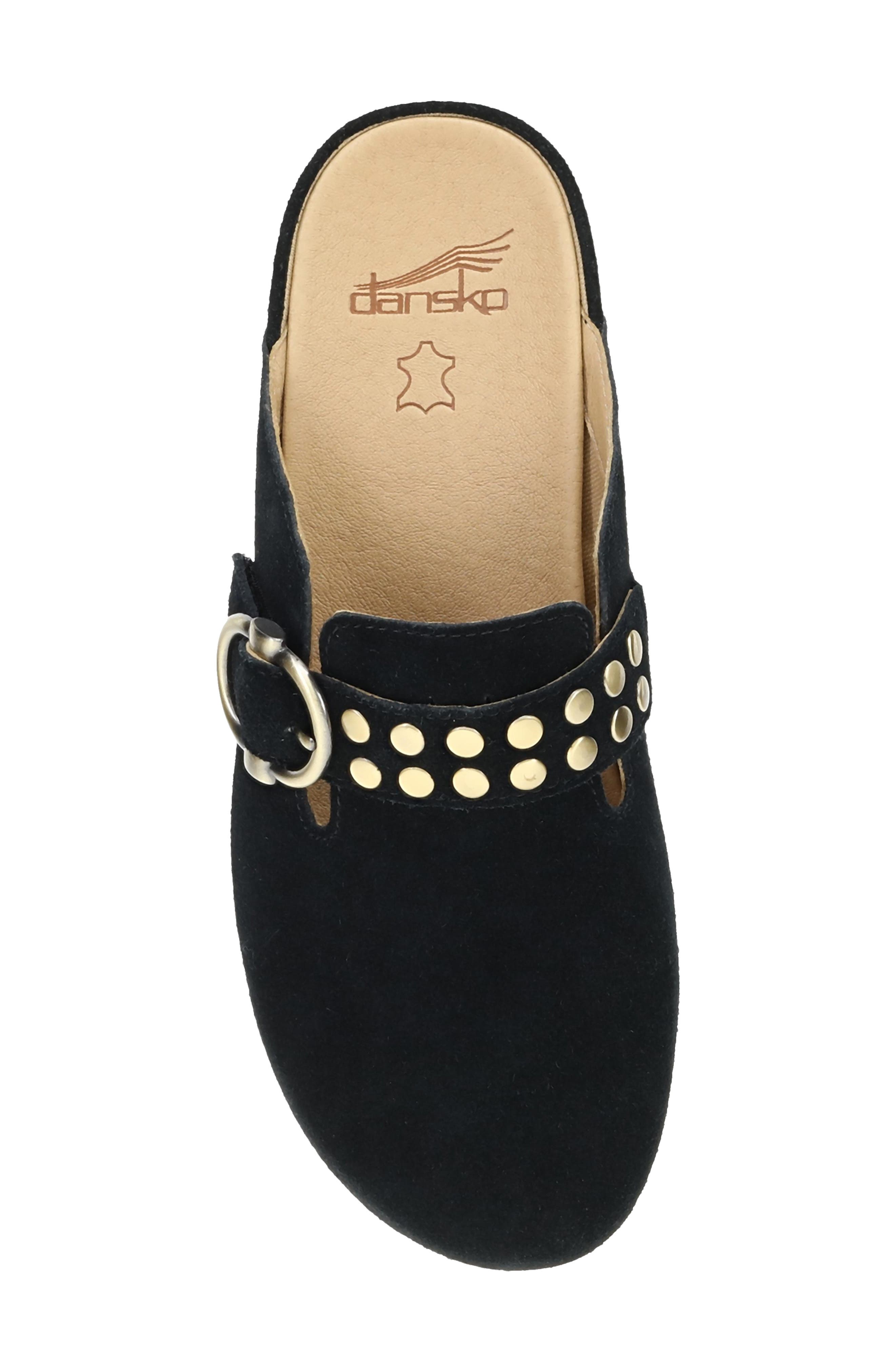 Branson Studded Platform Clog, Alternate, color, BLACK SUEDE