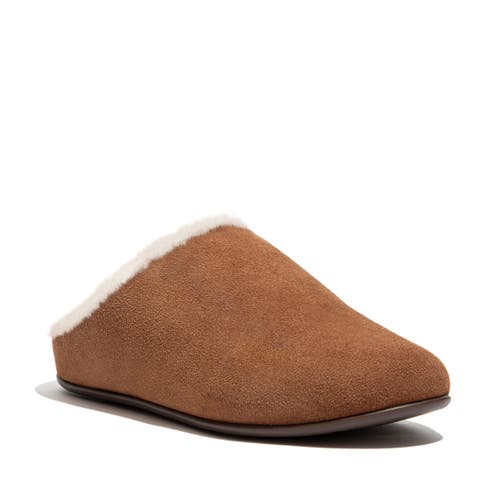 Fitflop Chrissie Shearling In Brown