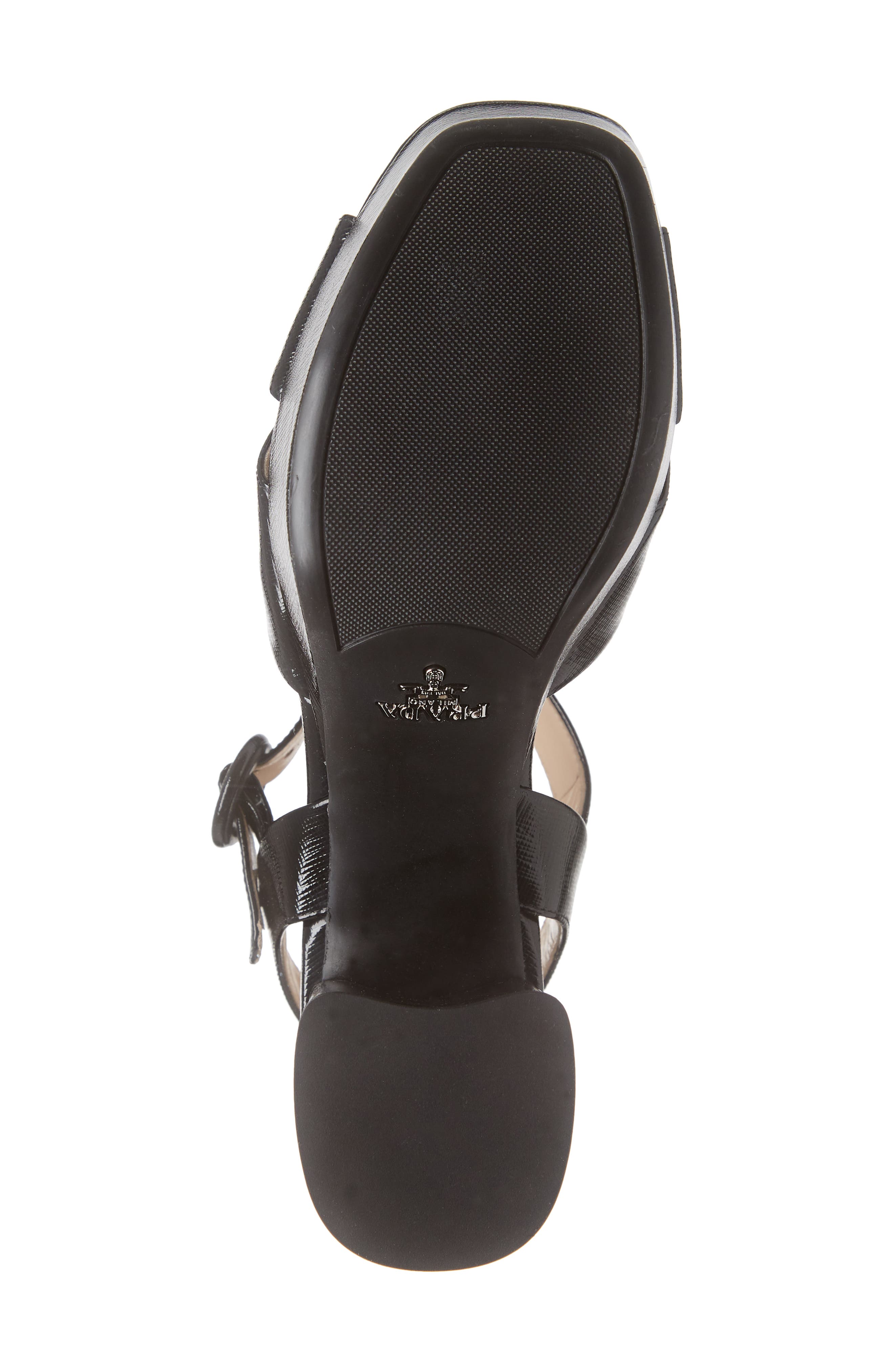 Prada Crisscross Platform Sandal, Alternate, color, 