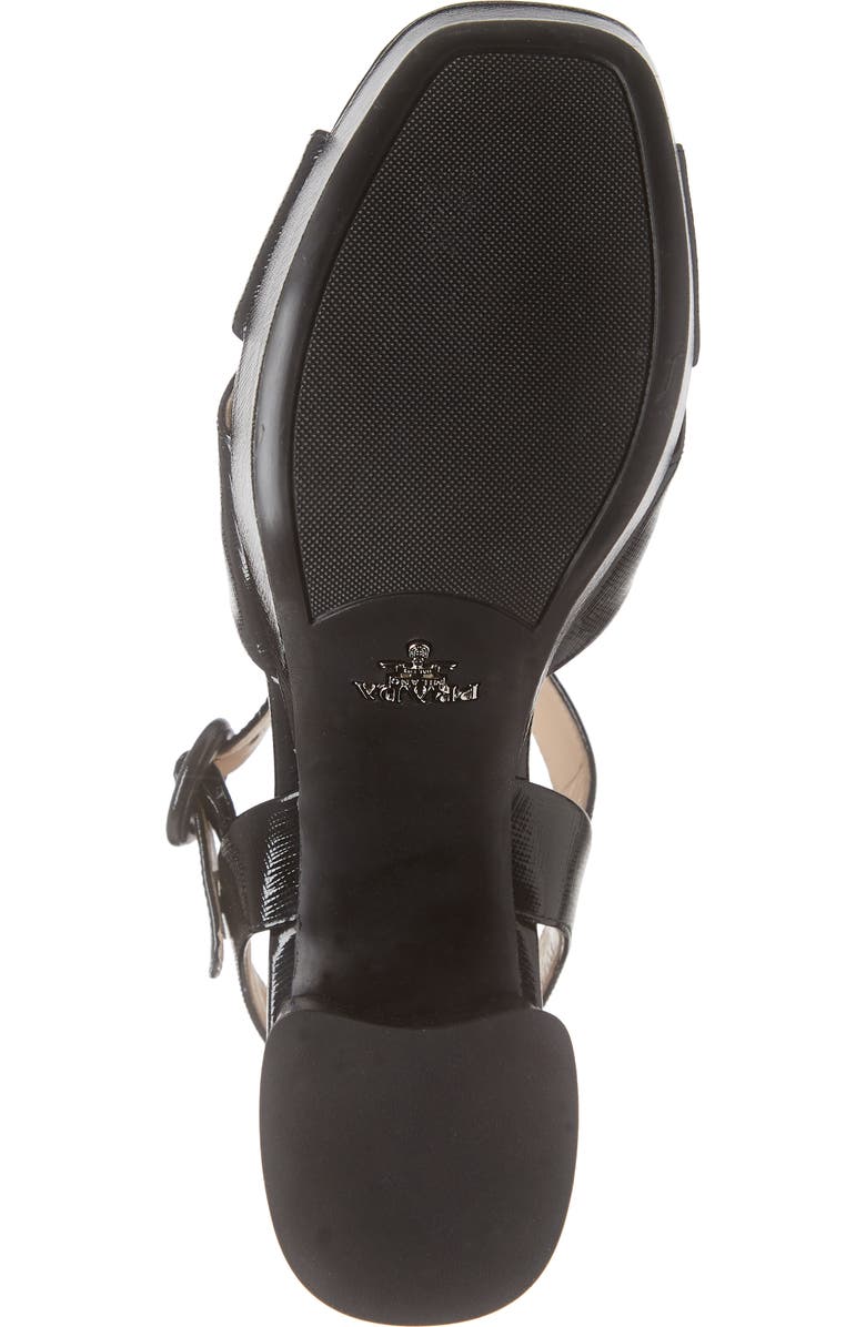 Prada Crisscross Platform Sandal, Alternate, color,