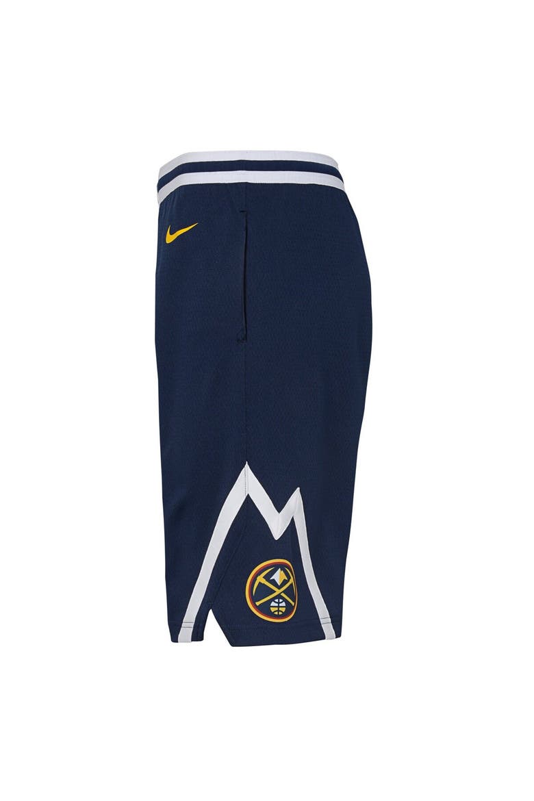 Youth Nike Navy Denver Nuggets Swingman Performance Shorts – Icon Edition, Alternate, color, Navy