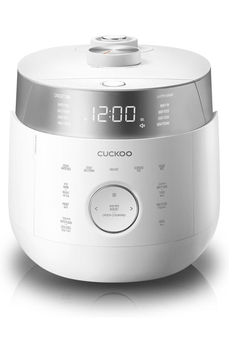 Cuckoo 6-Cup (Uncooked) Induction Heating Twin Pressure Rice Cooker with Nonstick Inner Pot, Main, color, White