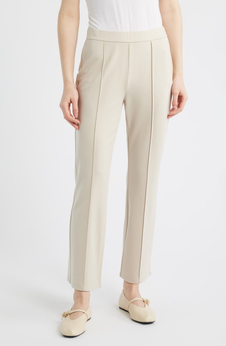 Eileen Fisher High Waist Ankle Pants, Main, color, Papyrus