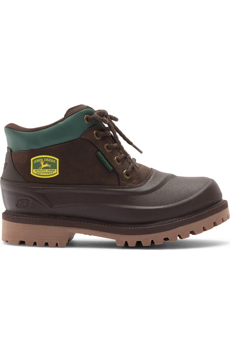 SKECHERS x John Deere Lace-Up Boot, Alternate, color, Chocolate