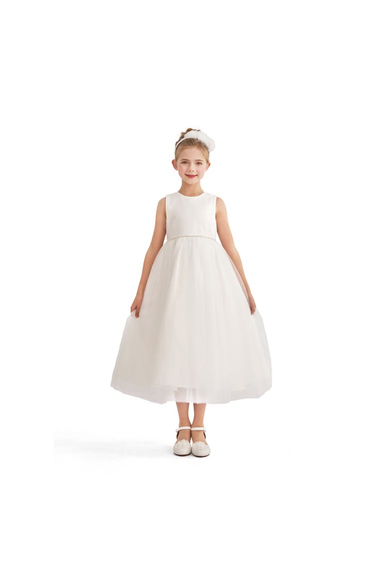 Lysandra Sleeveless Formal Dress, Main, color, White