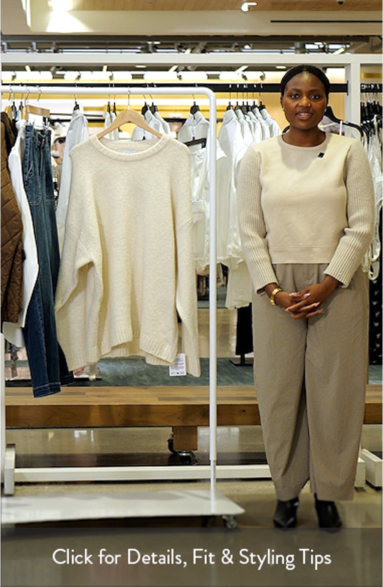 Loose Fit Crewneck Sweater, sales video thumbnail