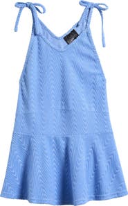 Ava & Yelly Kids' Jacquard Terry Cover-Up Sundress