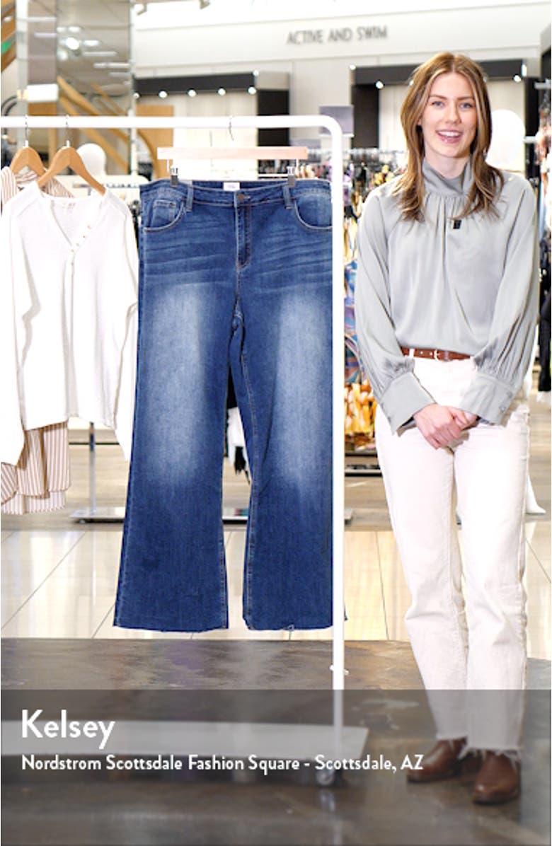 Lila Raw Hem Mid Rise Relaxed Boyfriend Jeans, sales video thumbnail