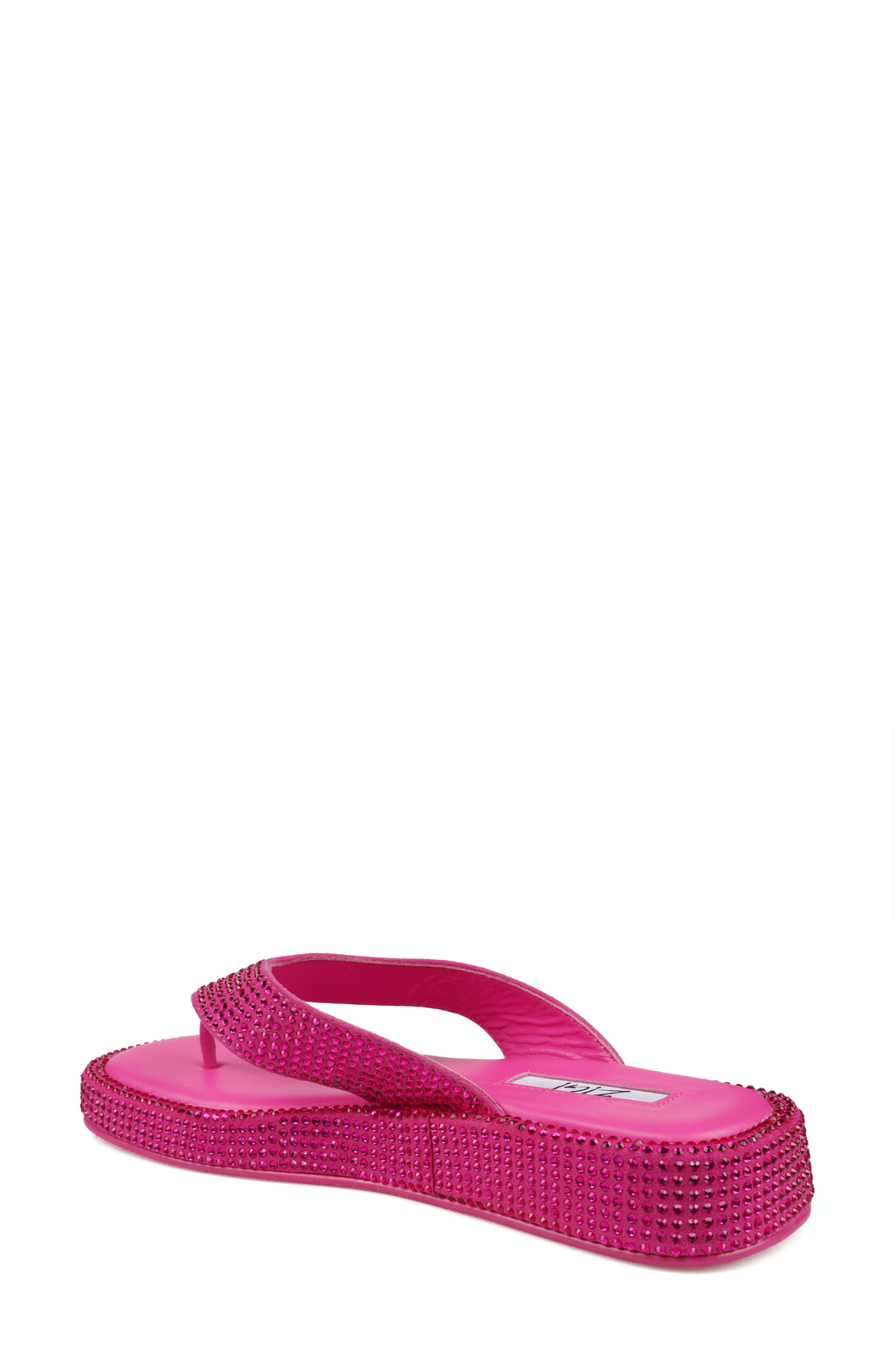 ZIGI Rosmery Platform Flip Flop, Alternate, color, Fuschia Suede