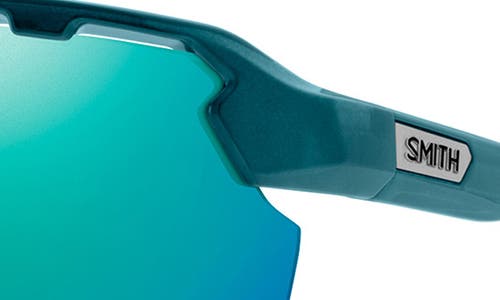 Smith Resolve Photochromic 70mm Chromapop™ Oversize Shield Sunglasses In Blue