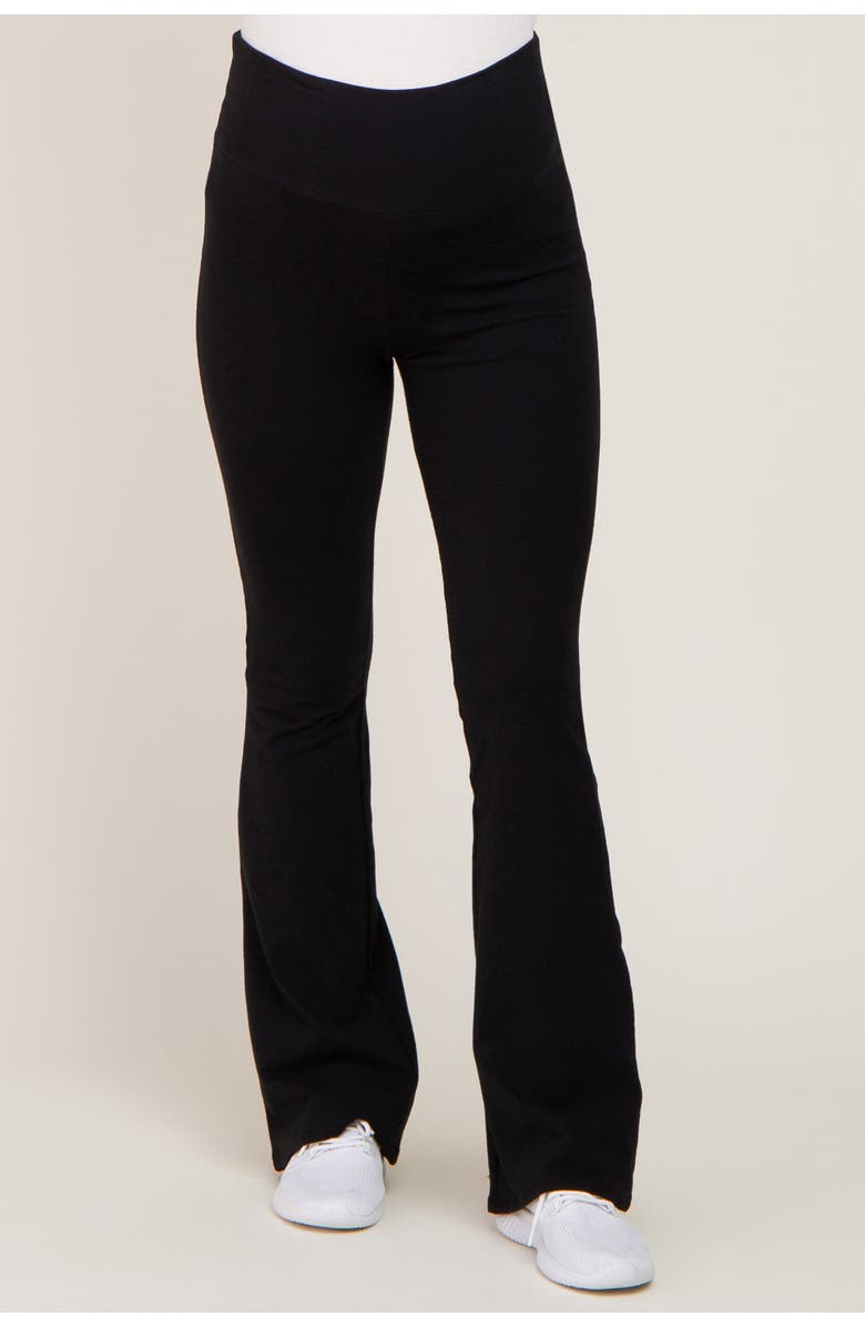 PinkBlush Flared Leggings, Alternate, color, Black