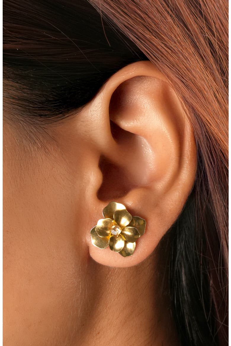 Siran Earrings, Alternate, color, GOLD