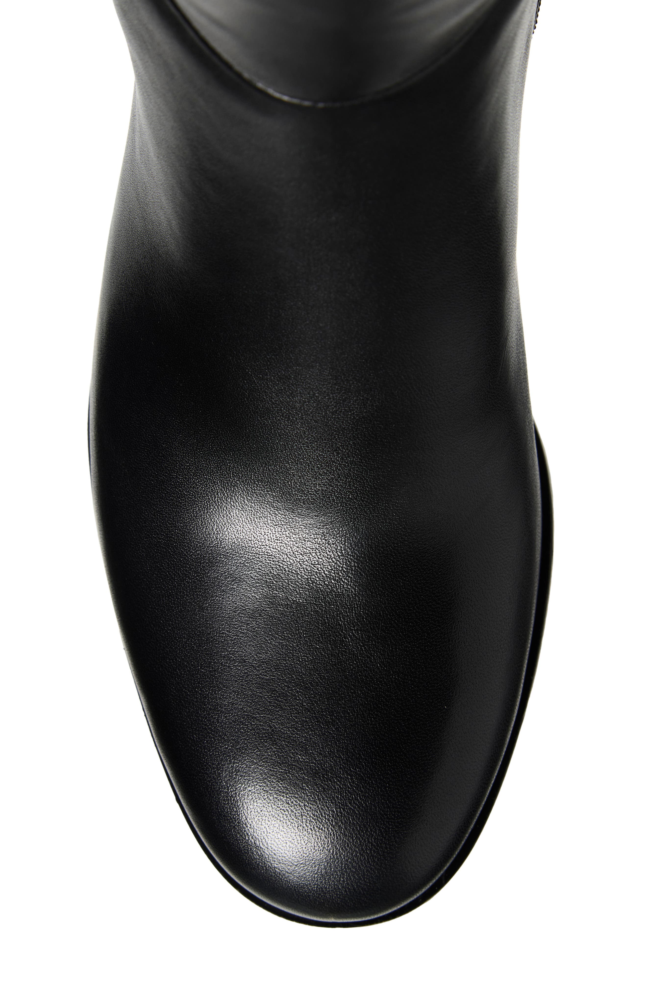 Angie Leather Knee High Boot, Alternate, color, BLACK