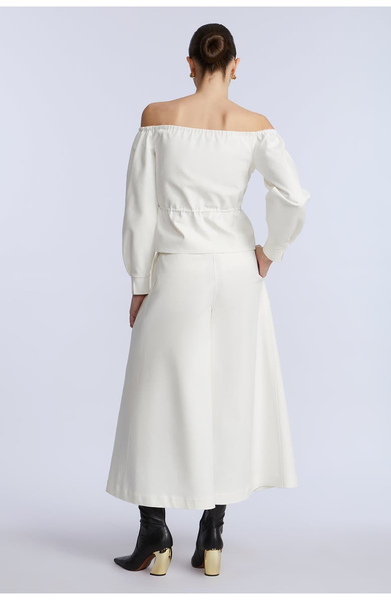 BCBGMAXAZRIA Pleated Front Crop Pant, Alternate, color, Jasmine