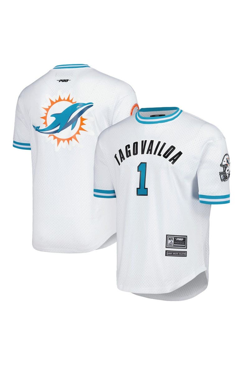 Men's Pro Standard Tua Tagovailoa White Miami Dolphins Player Name & Number Mesh T-Shirt, Main, color, White