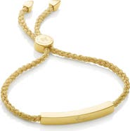 Monica Vinader Engravable Linear Bar Friendship Bracelet
