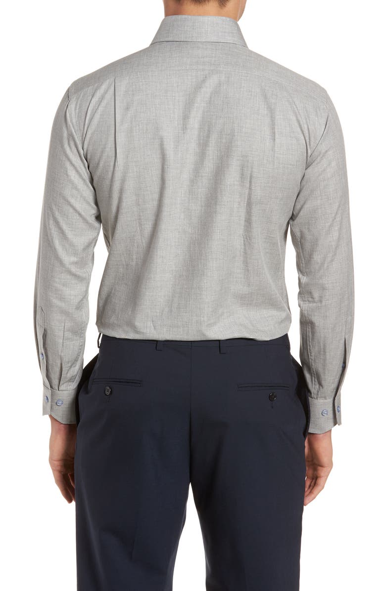 Lorenzo Uomo Trim Fit Solid Dress Shirt, Alternate, color, 