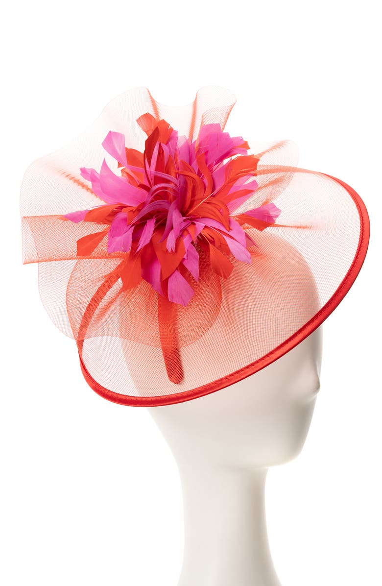 Collection XIIX Net & Feather Fascinator, Alternate, color, 