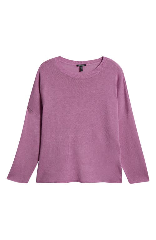 Eileen Fisher Crewneck Sweater In French Lilac
