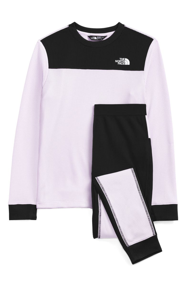 The North Face Kids' Waffle Base Layer Top & Leggings Set, Main, color, 