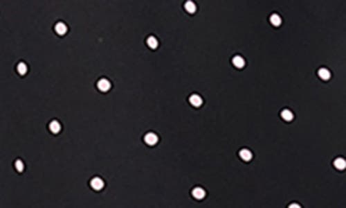 Ralph Lauren Women's Notched-collar Pajama Set In Black Dot