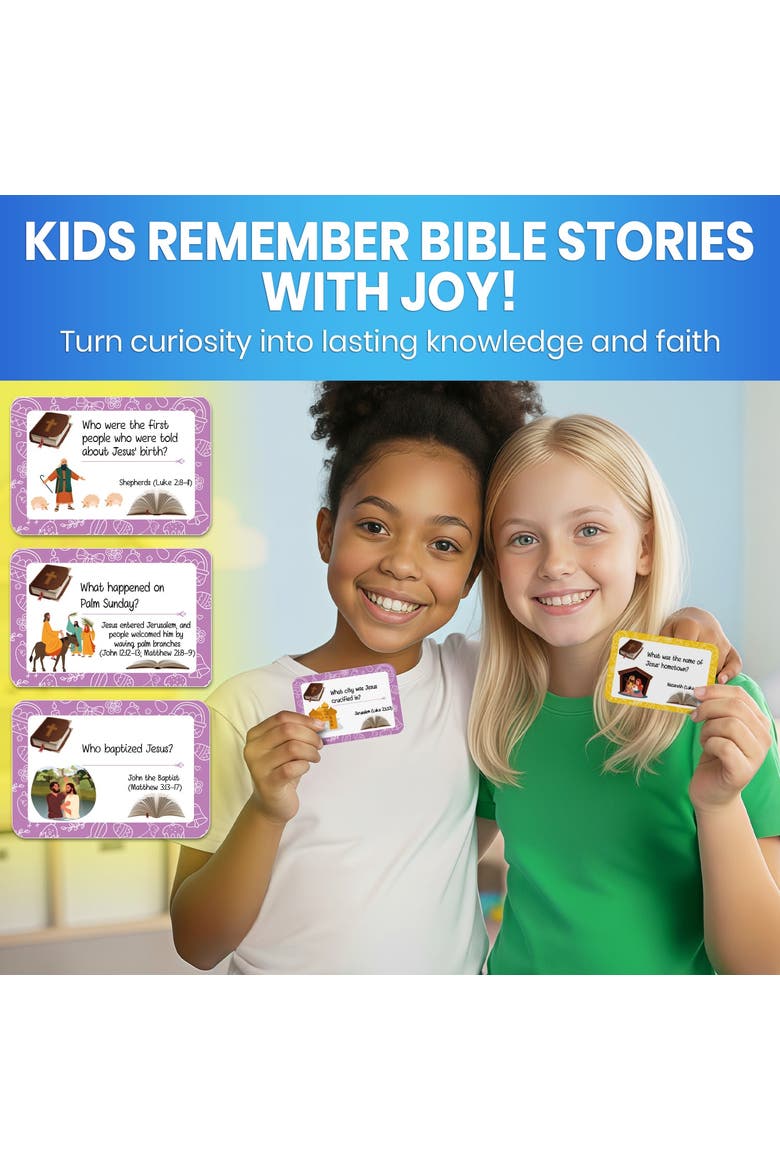 Bible Trivia and Learning Card Games for Kids & Adults, Alternate, color, Bible Trivia for Kids